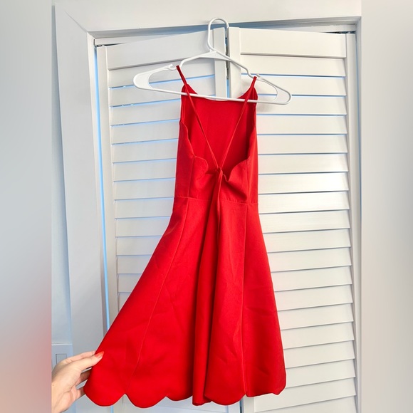 Red High Neck Short Dress from Lulus - Picture 1 of 5